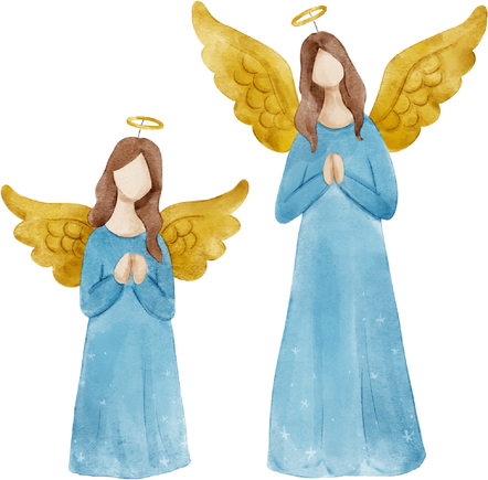 Loose Watercolor Angels